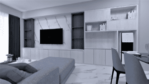 Render Interior Apartemen Minimalis4